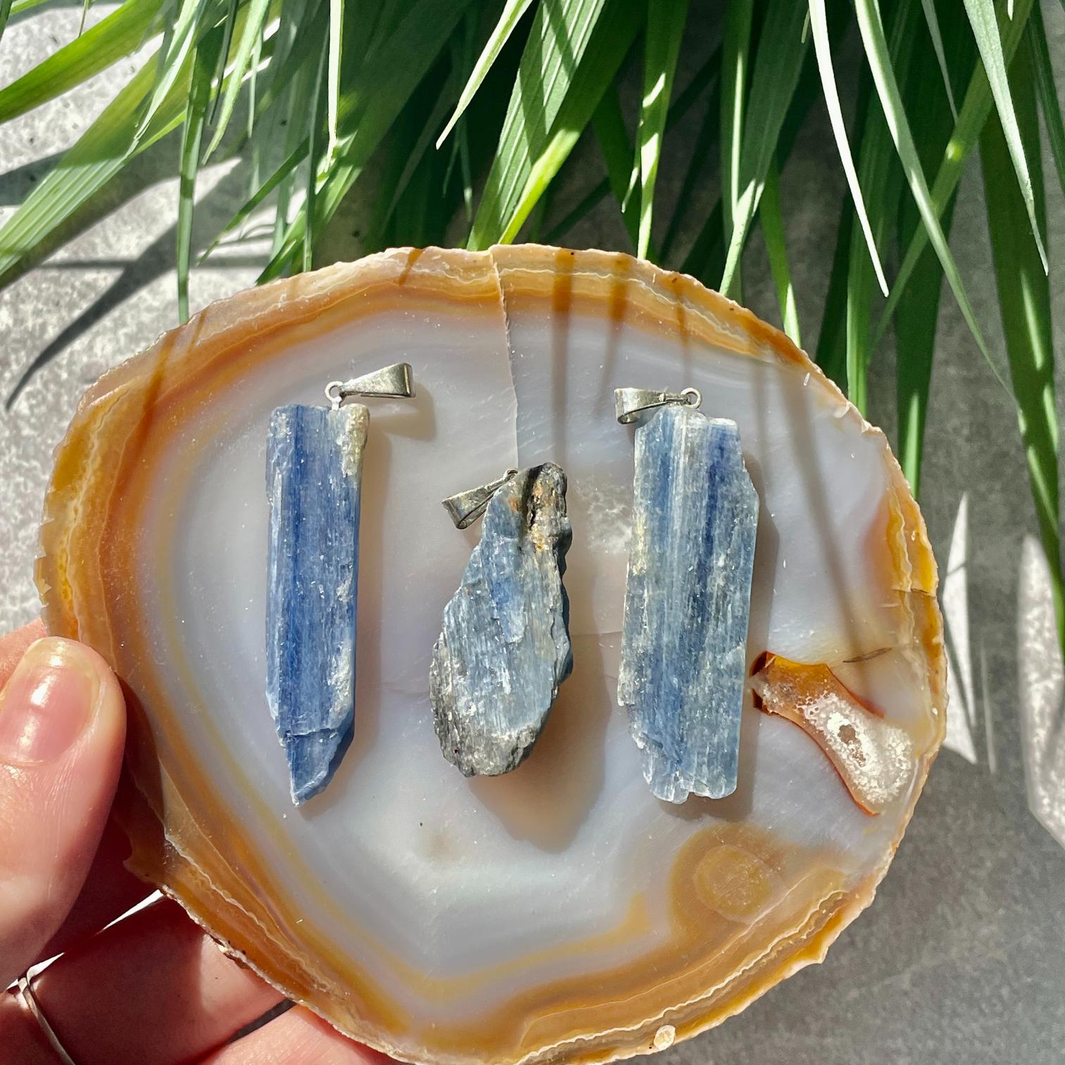 Rough Mini Pendant - Blue Kyanite Rough Mini Pendant - Blue Kyanite